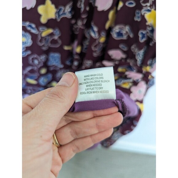 MODCLOTH Gallery Flattery Dress Womens Plus Size 4X Burgandy Floral Maxi Wedding - Picture 13 of 15